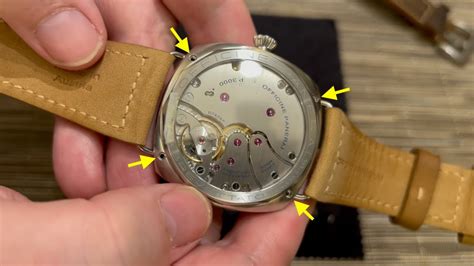 how to change a panerai radiomir strap|authentic panerai watch straps.